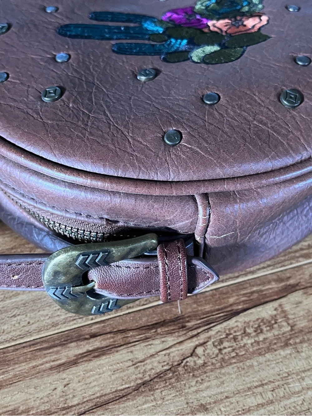 Southwestern Round Crossbody Bag